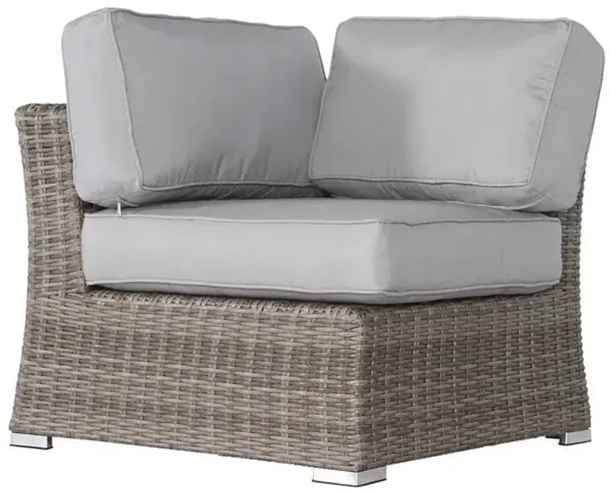 Outdoor Loveseat With Cushions - Gray Mix