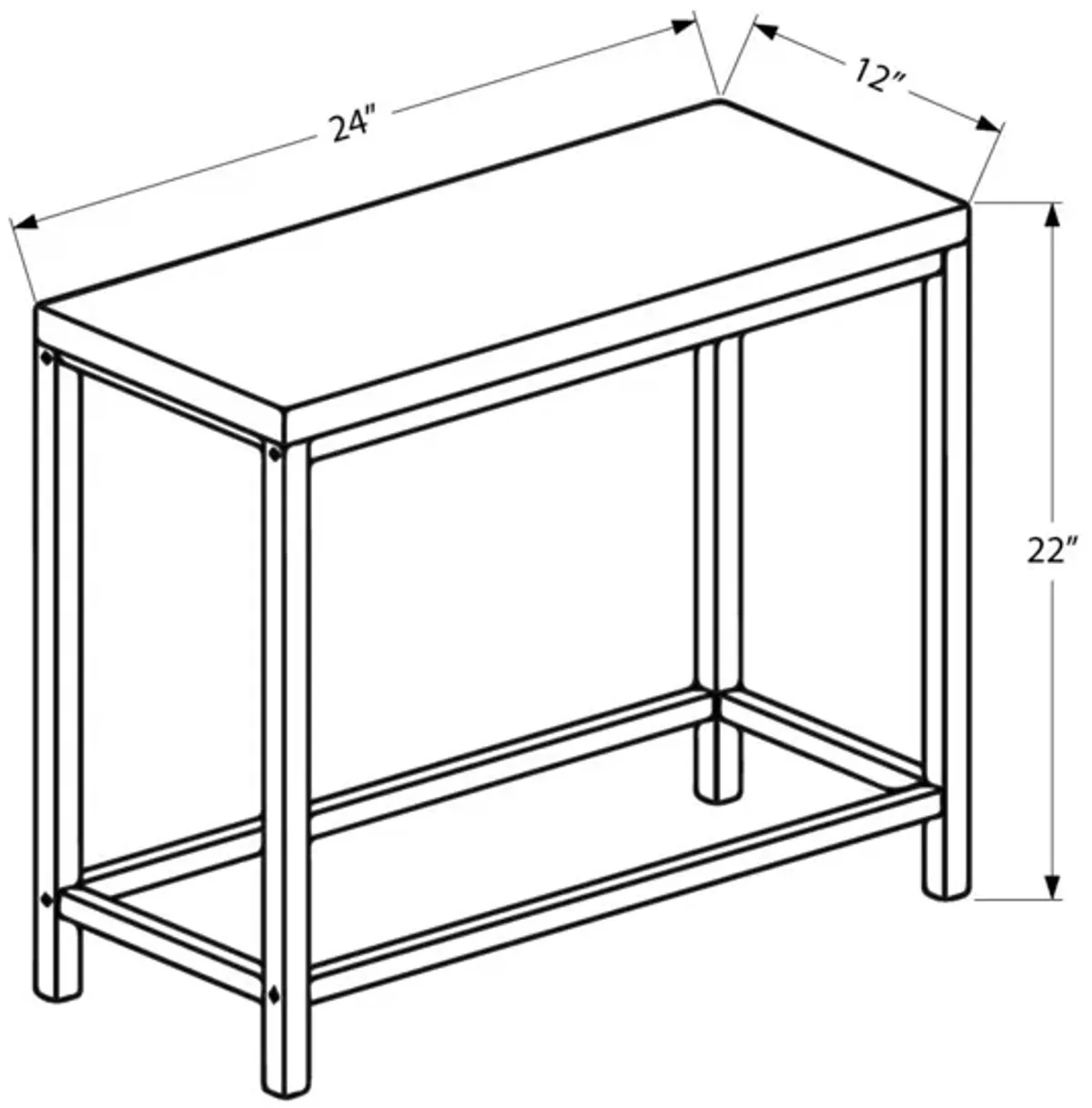 Perfect Accent Table, Side Transitional