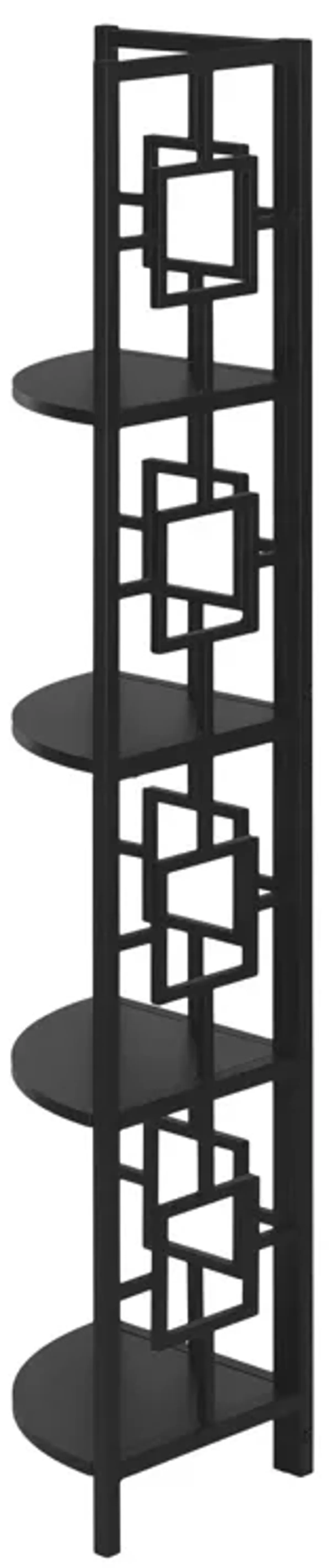 4 Tier Bookshelf, Bookcase, Etagere, Corner, For Office, Contemporary & Modern