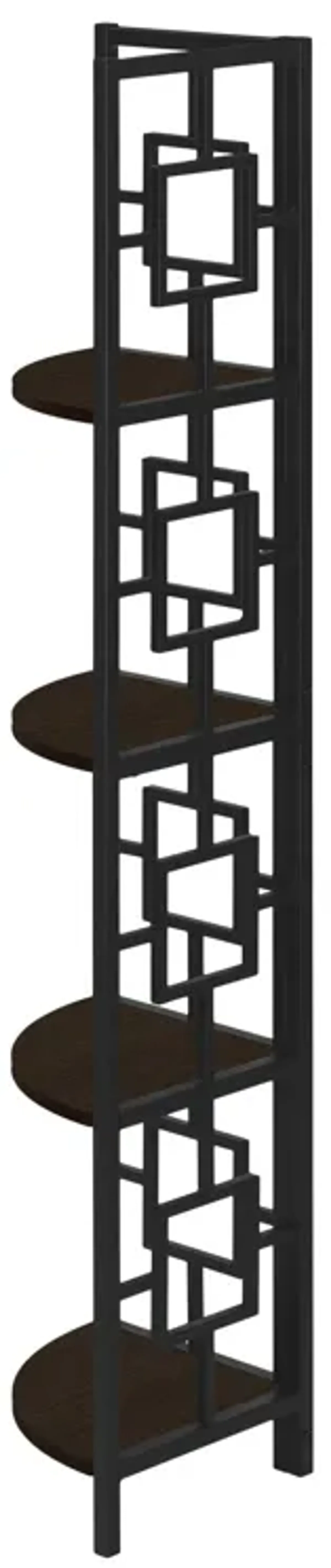 4 Tier Bookshelf, Bookcase, Etagere, Corner, For Office, Contemporary & Modern