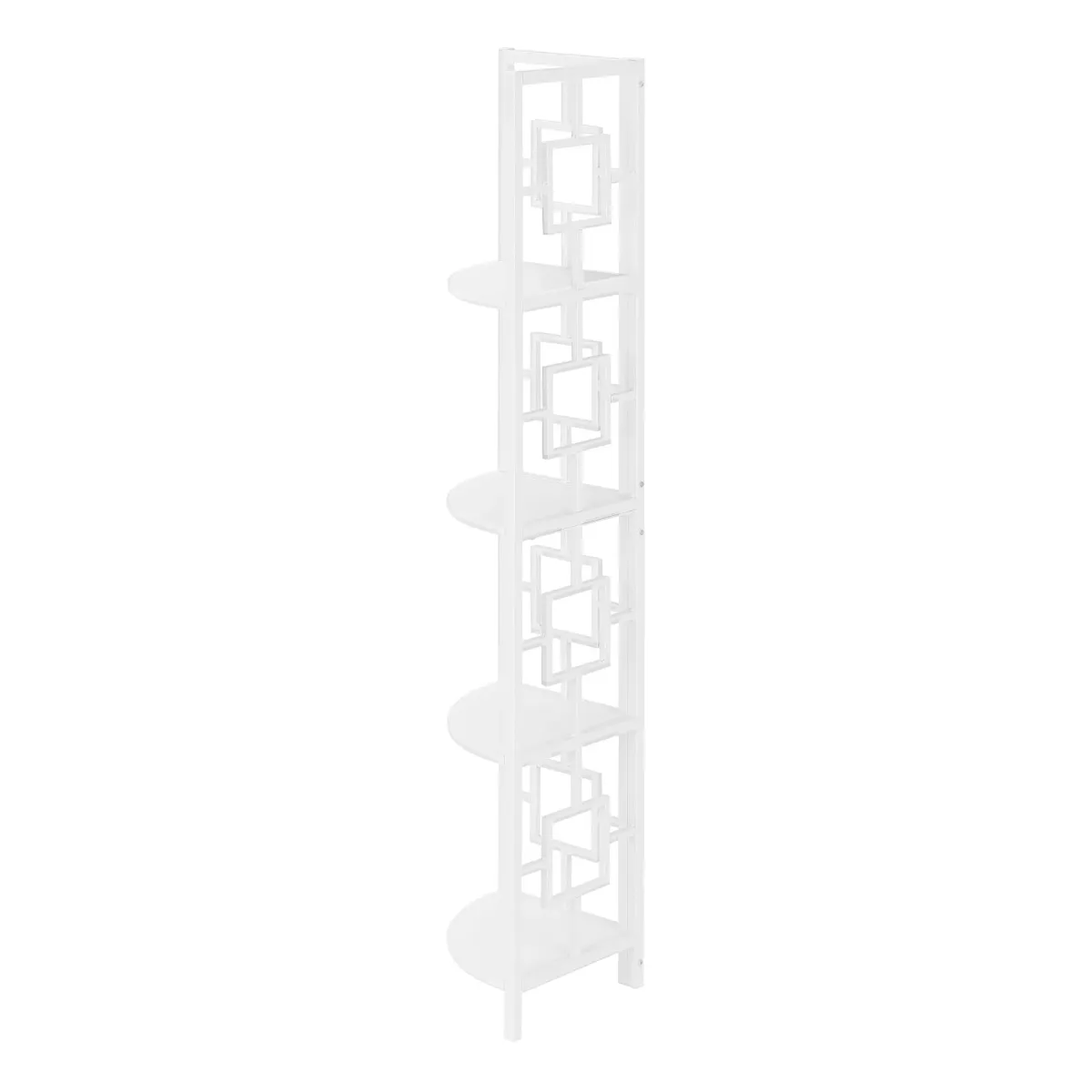 4 Tier Bookshelf, Bookcase, Etagere, Corner, For Office, Contemporary & Modern