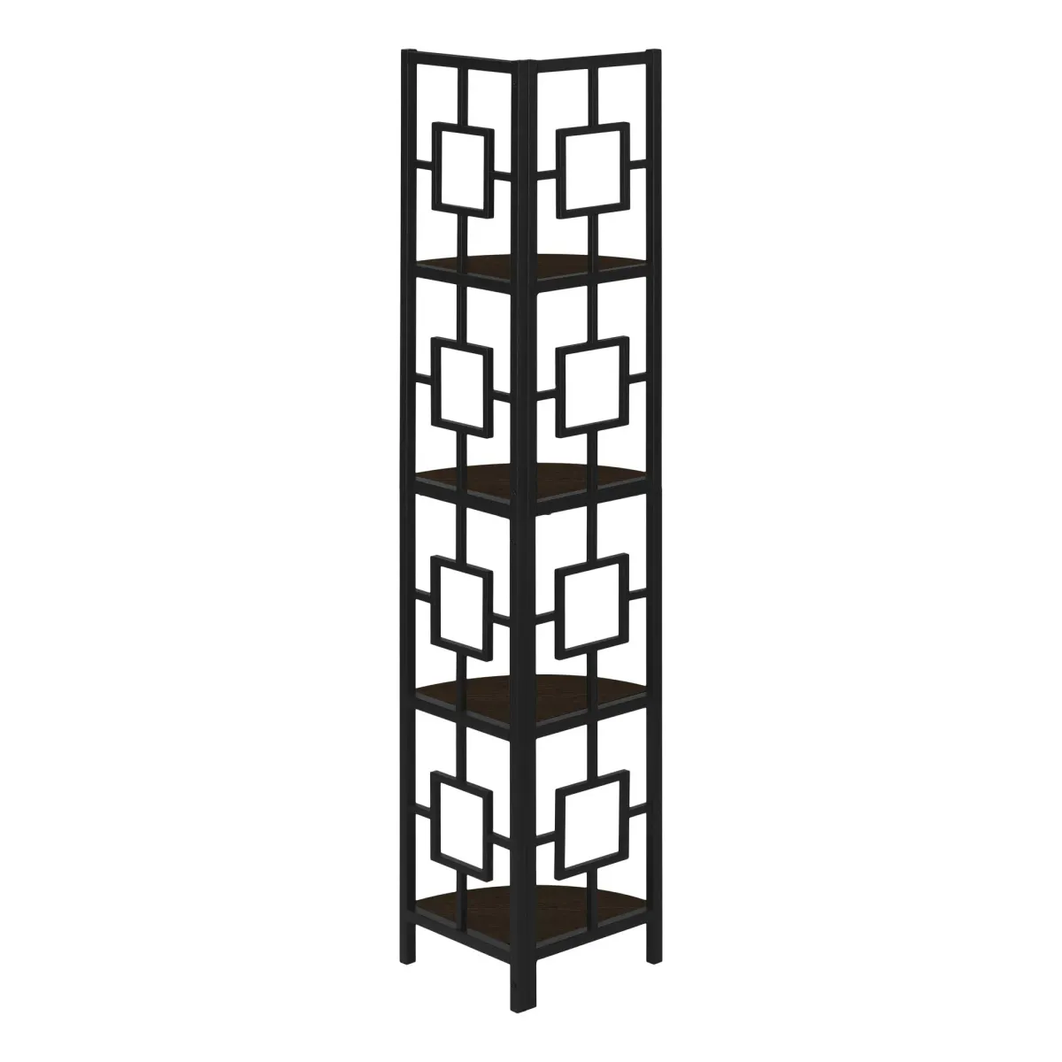 4 Tier Bookshelf, Bookcase, Etagere, Corner, For Office, Contemporary & Modern