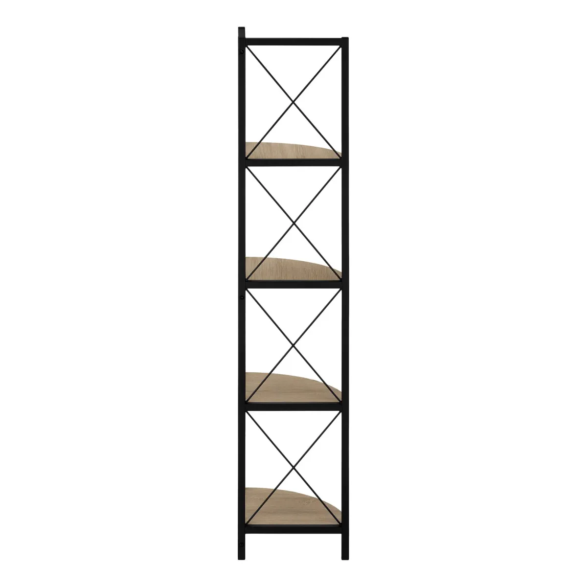 Bookshelf, Bookcase, Etagere, Corner, 4 Tier, Office, Marble Look Contemporary & Modern