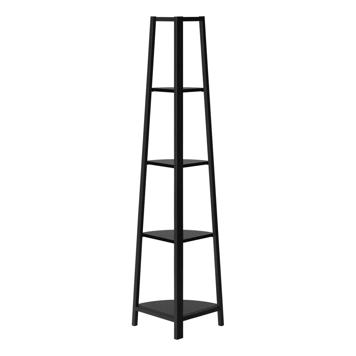 Bookshelf, Etagere, Corner, 4 Tier, Office, Contemporary & Modern