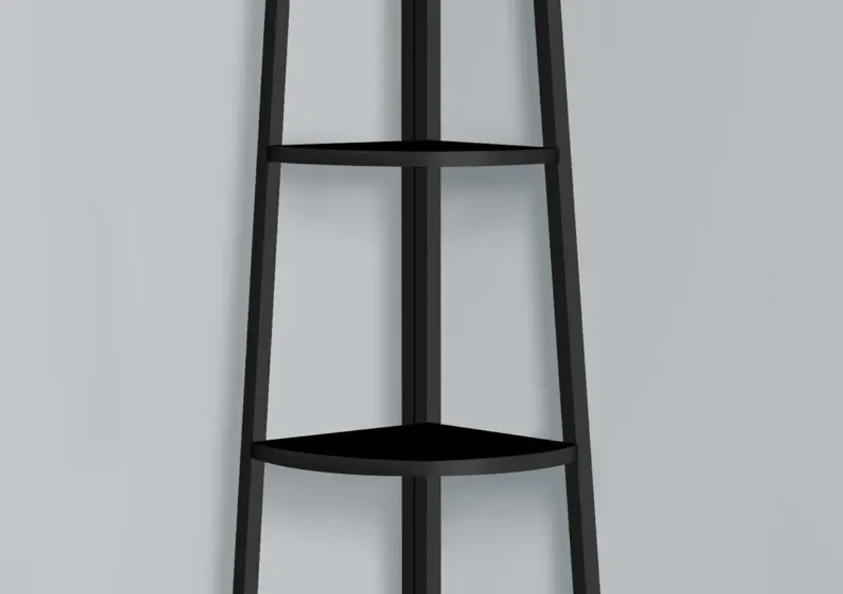 Bookshelf, Etagere, Corner, 4 Tier, Office, Contemporary & Modern