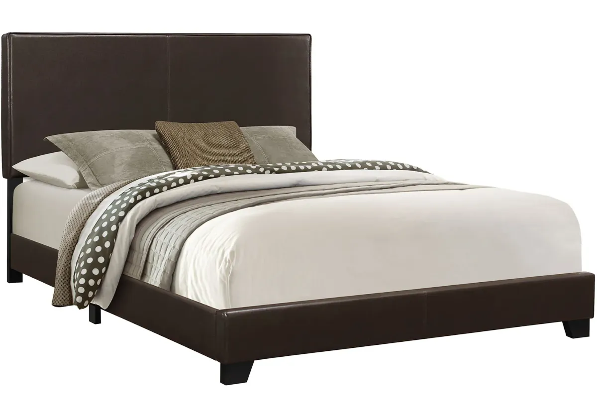 Bed, Upholstered, Transitional