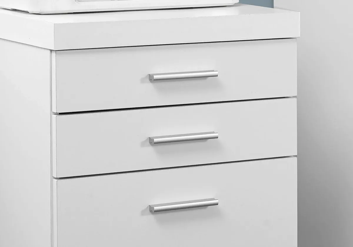 File Cabinet, Rolling Mobile, Storage Drawers, Printer Stand, Office, Contemporary & Modern