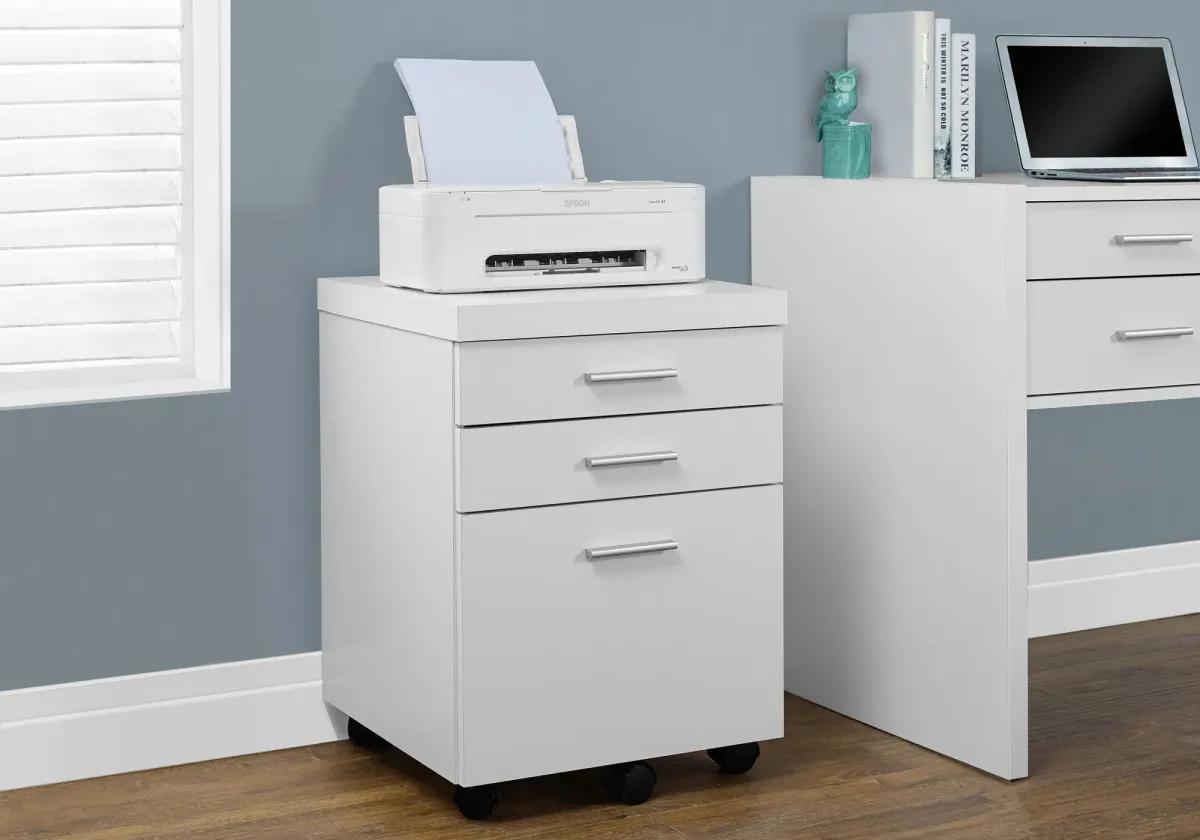 File Cabinet, Rolling Mobile, Storage Drawers, Printer Stand, Office, Contemporary & Modern