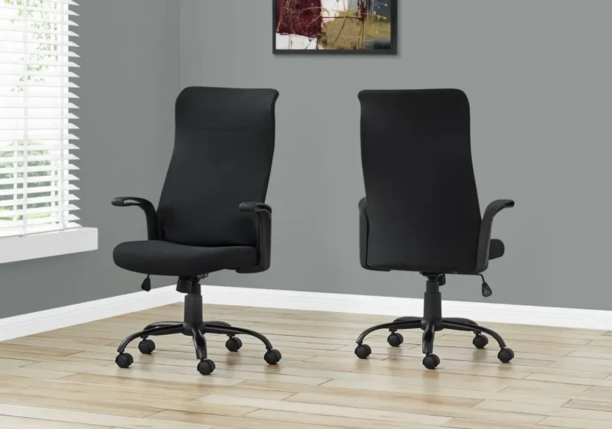 Office Chair, Adjustable Height, Swivel, Armrests, Contemporary & Modern