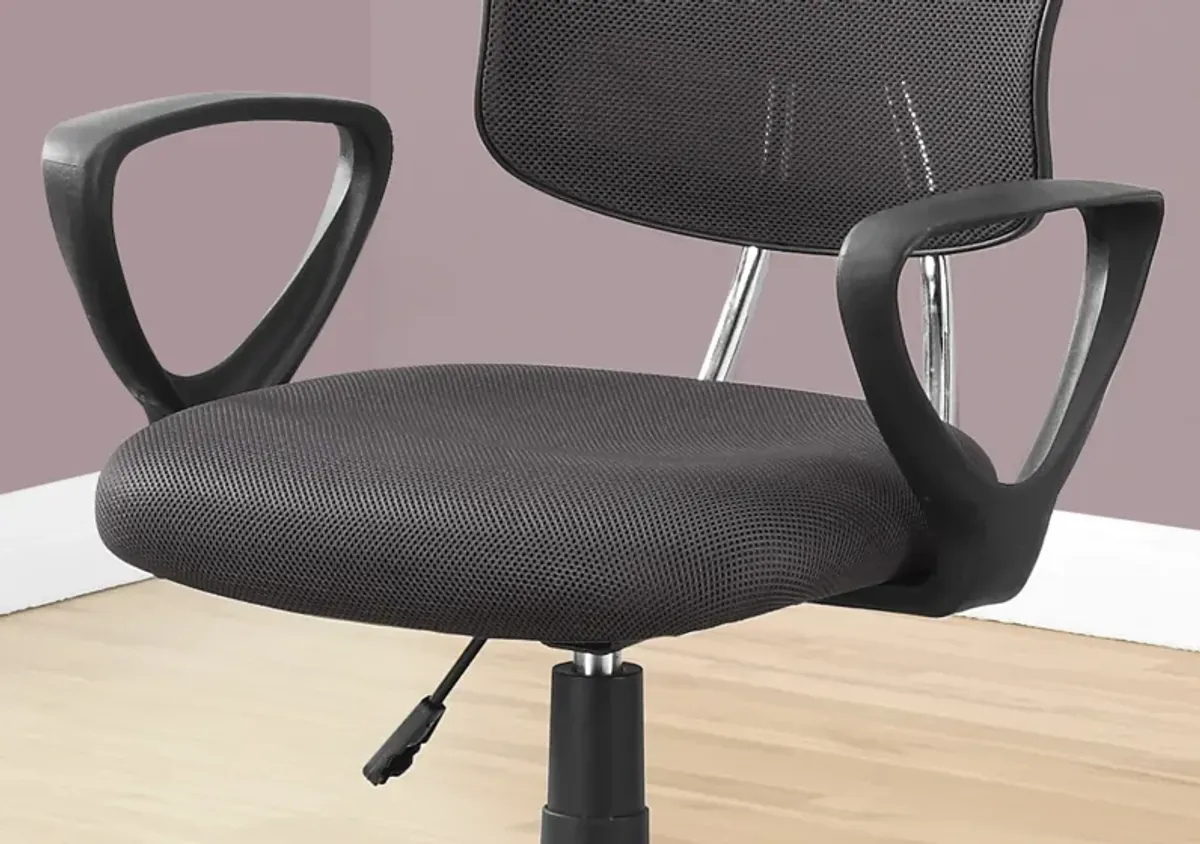 Office Chair, Adjustable Height, Swivel Ergonomic, Armrests, Contemporary