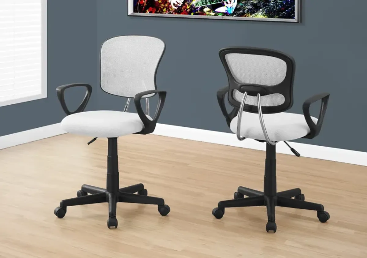 Office Chair, Adjustable Height, Swivel Ergonomic, Armrests, Contemporary