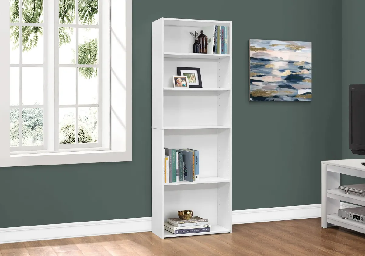 Bookshelf, Bookcase, 6 Tier, For Office, Transitional