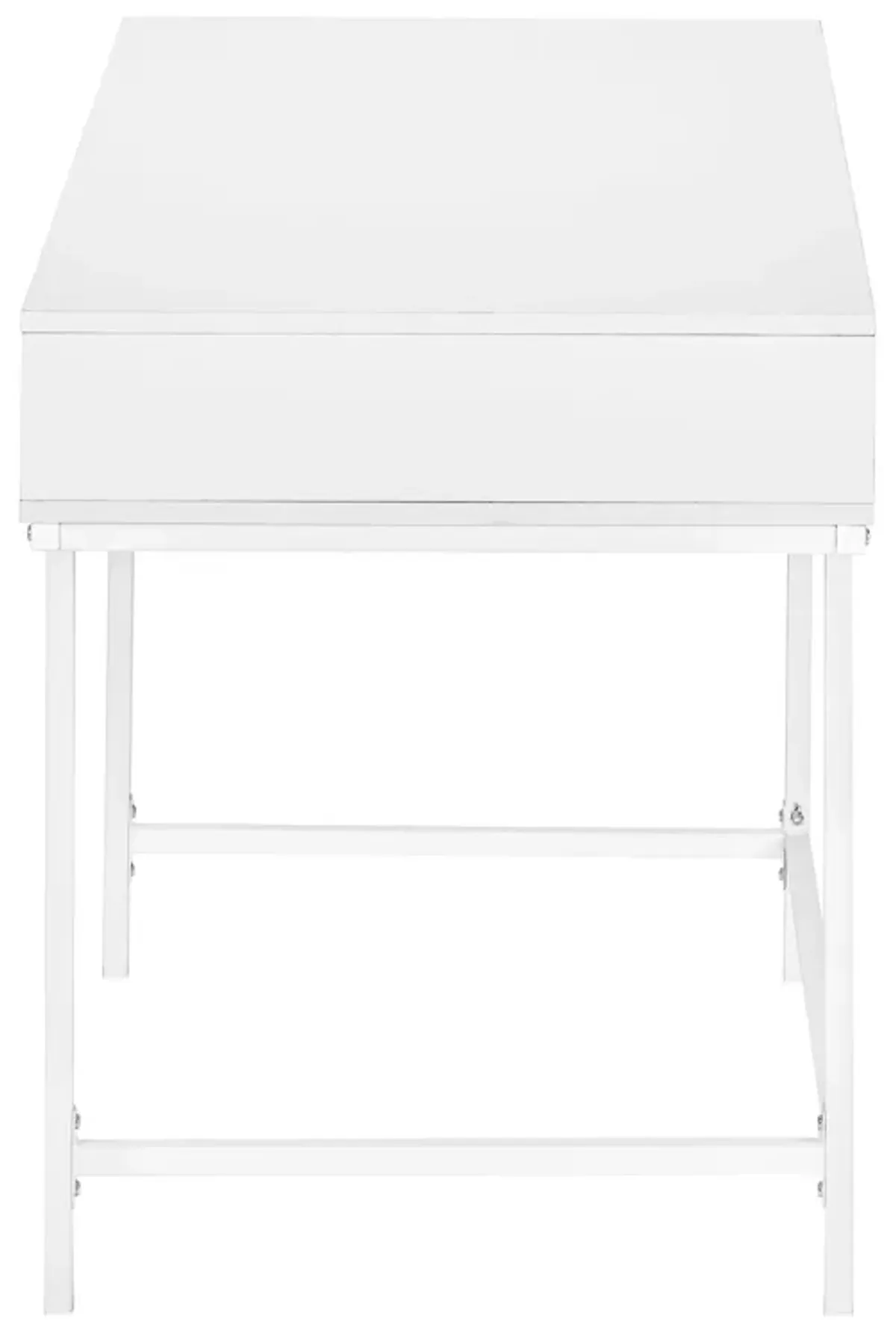 Computer Desk For Home Office, Storage Drawers, Marble Look Contemporary & Modern