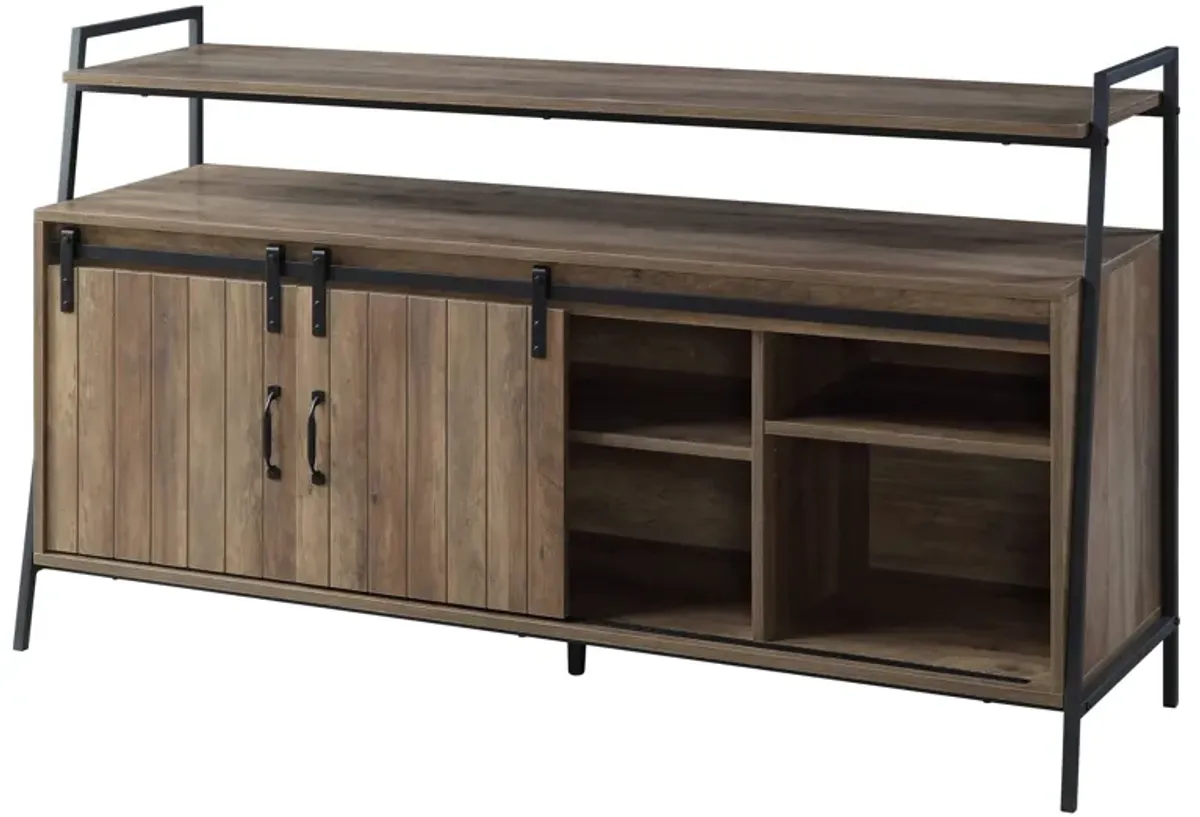 Rashawn - Rustic TV Stand - Oak