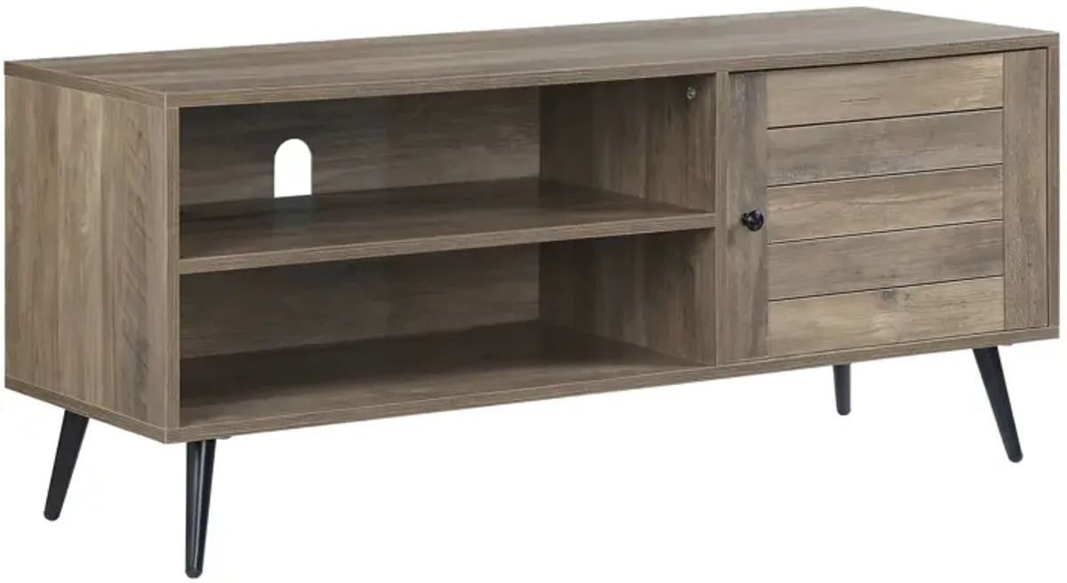 Baina - II Rustic TV Stand - Black / Oak