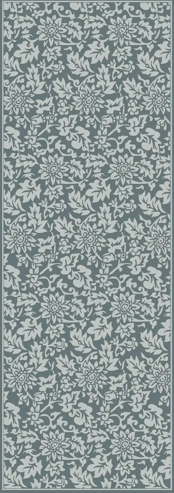 Macau - Non - Slip Accent Rug, Floral Charm