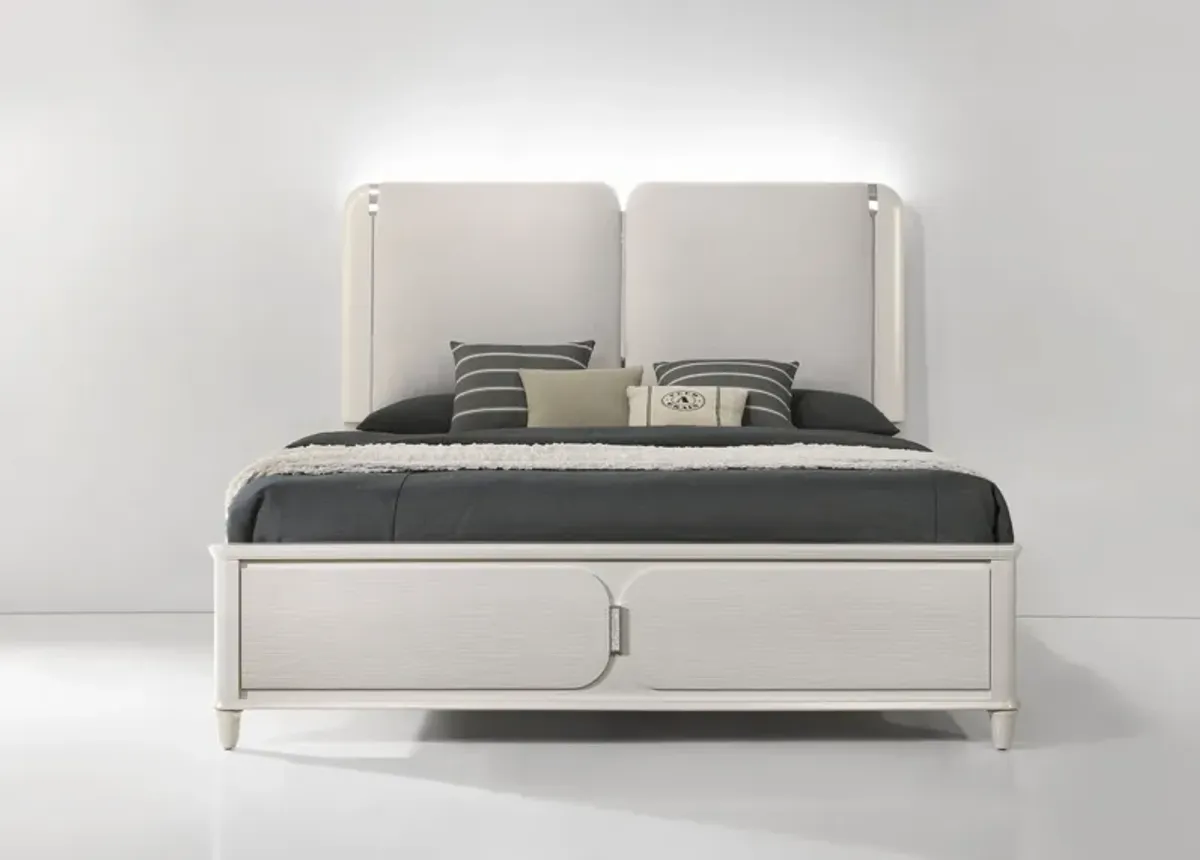 Laveda - Boucle Bed With LED