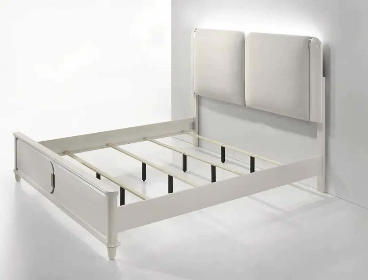 Laveda - Boucle Bed With LED