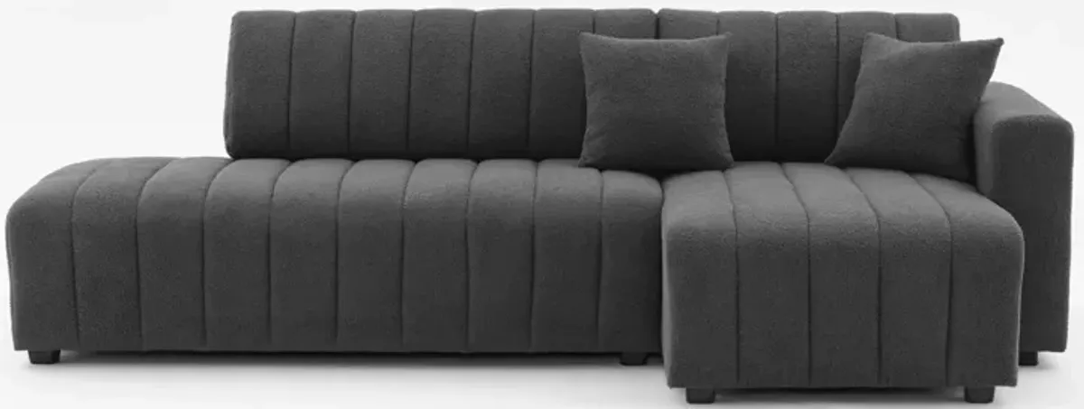 Jessica - Lamb Wool Sectional Sofa With Chaise