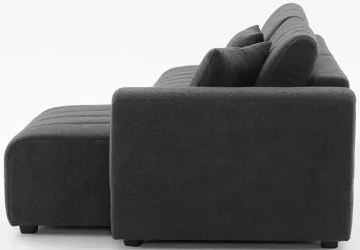 Jessica - Lamb Wool Sectional Sofa With Chaise