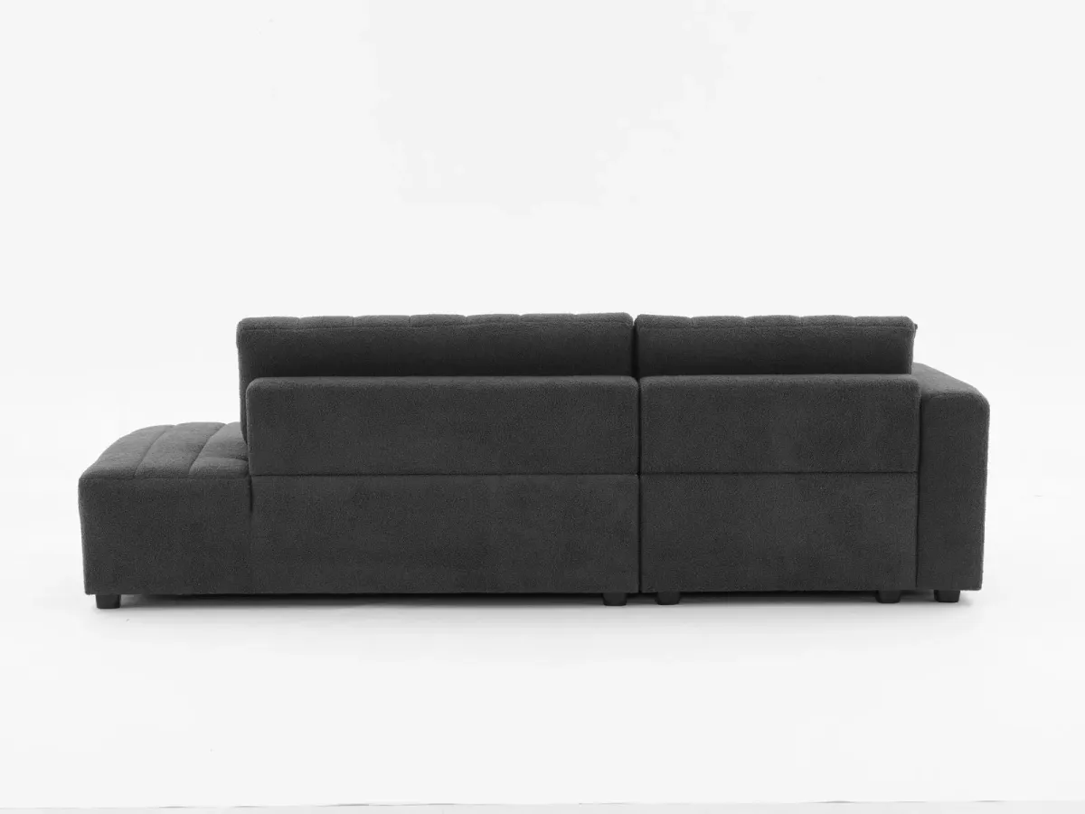 Jessica - Lamb Wool Sectional Sofa With Chaise