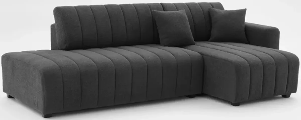 Jessica - Lamb Wool Sectional Sofa With Chaise