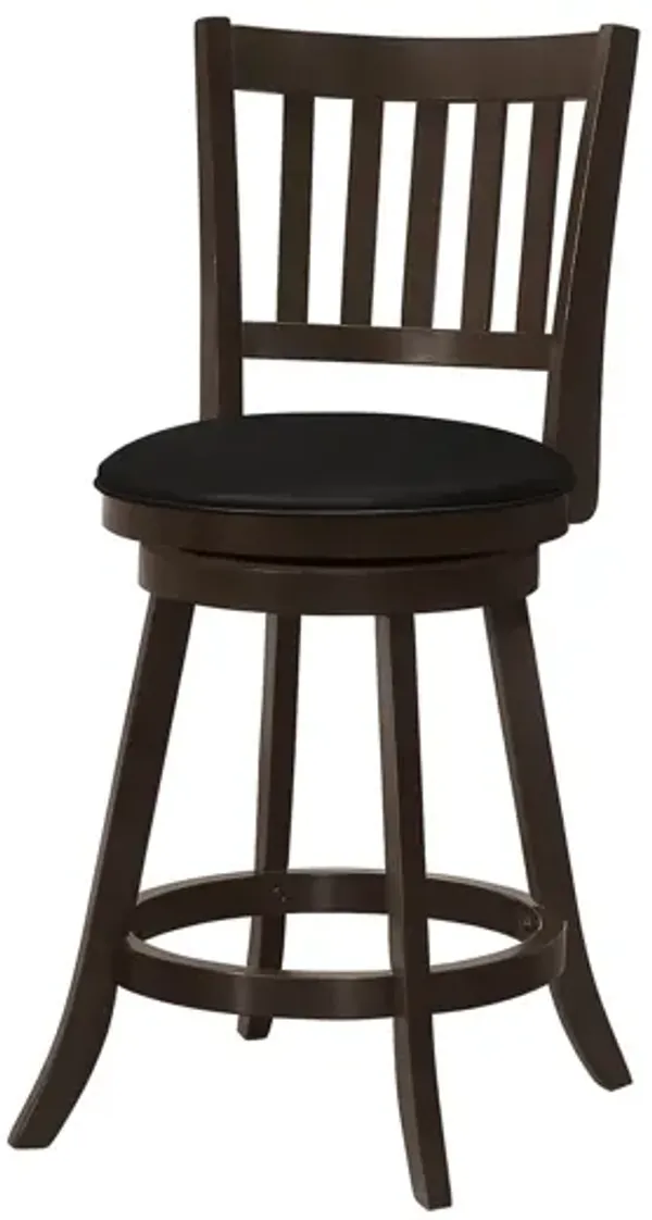 Transitional Swivel Bar Stool Counter Height (Set of 2)
