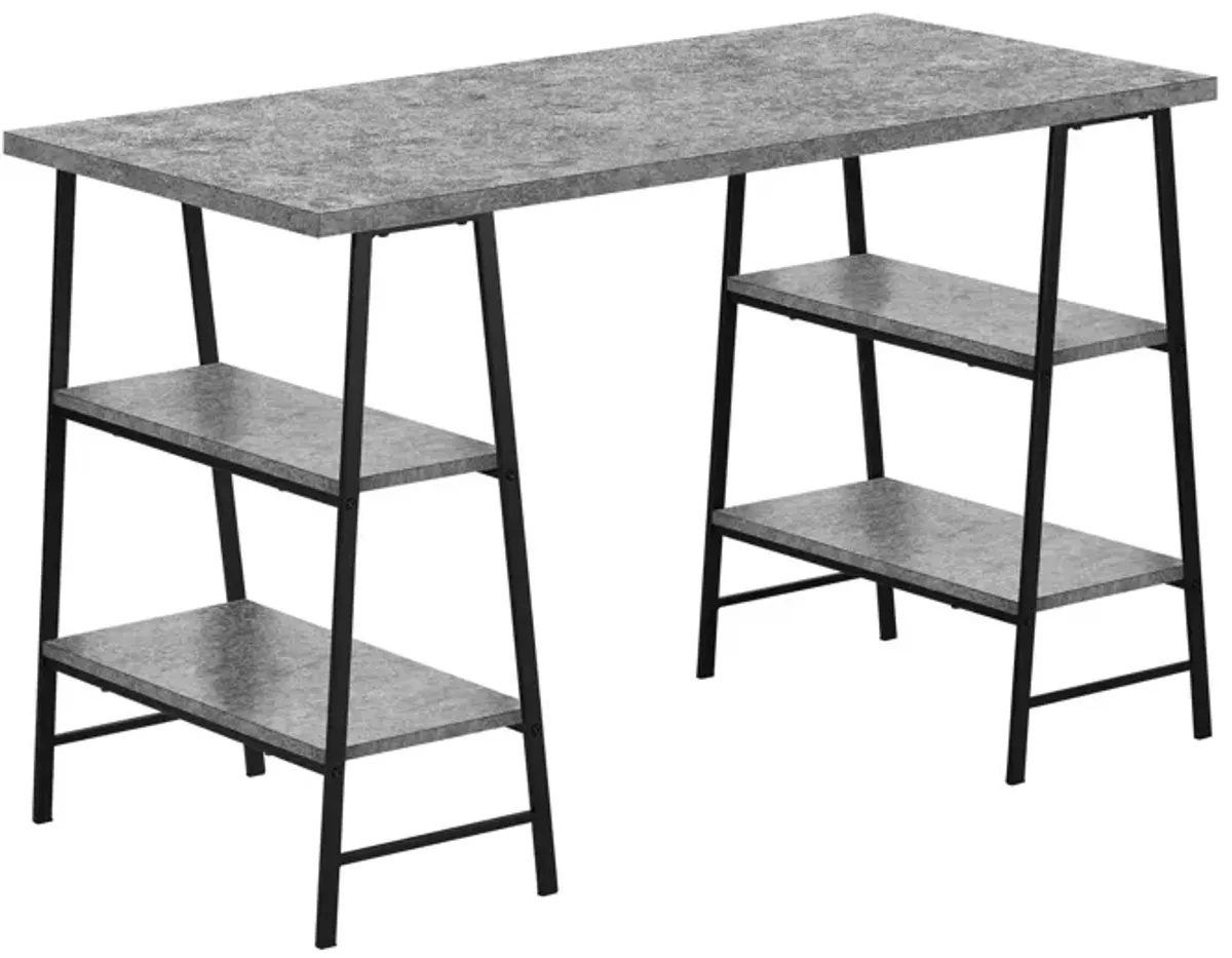 Computer Desk For Home Office, Laptop, Storage Shelves, Contemporary & Modern