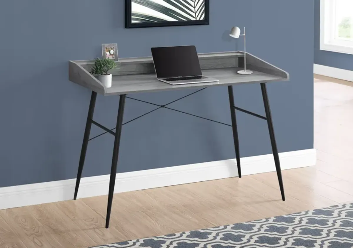 Computer Desk For Home Office, Sturdy Construction, Storage Shelves