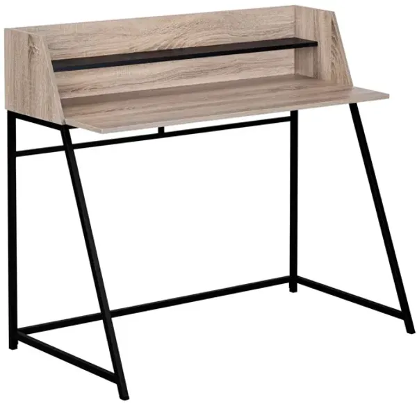 Computer Desk For Home Office Laptop, Storage Shelves, Contemporary & Modern