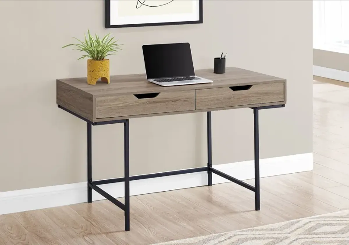 Computer Desk For Home Office, Laptop, Storage Drawers, Contemporary & Modern