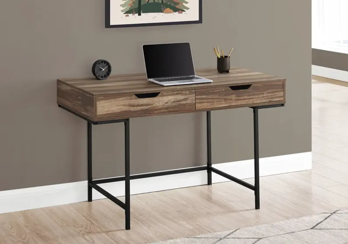 Computer Desk For Home Office, Laptop, Storage Drawers, Contemporary & Modern