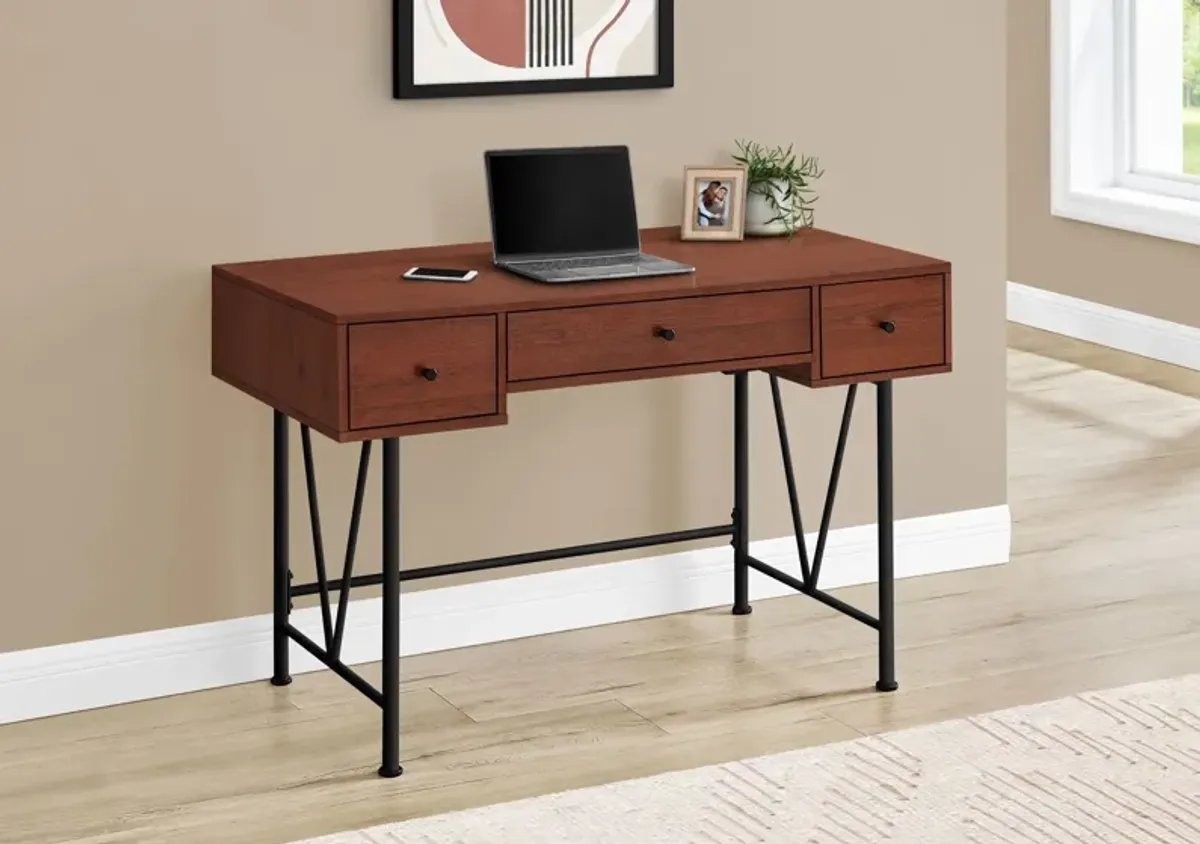 Computer Desk For Home Office, Stylish Design, Storage Drawers, Transitional