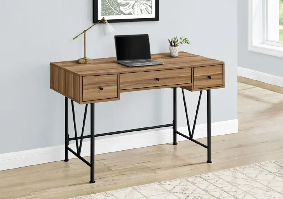 Computer Desk For Home Office, Stylish Design, Storage Drawers, Transitional