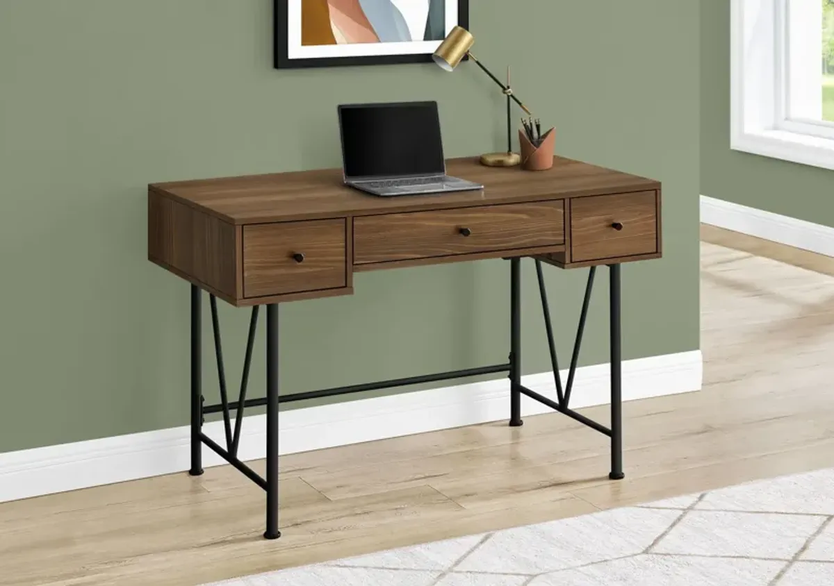 Computer Desk For Home Office, Stylish Design, Storage Drawers, Transitional