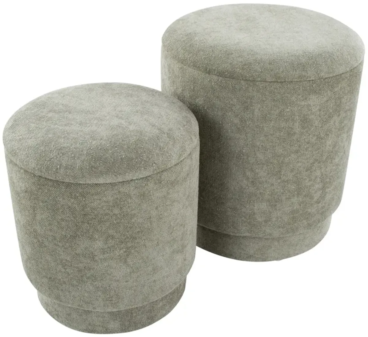 Marla - Upholste Contemporary Ottoman Set