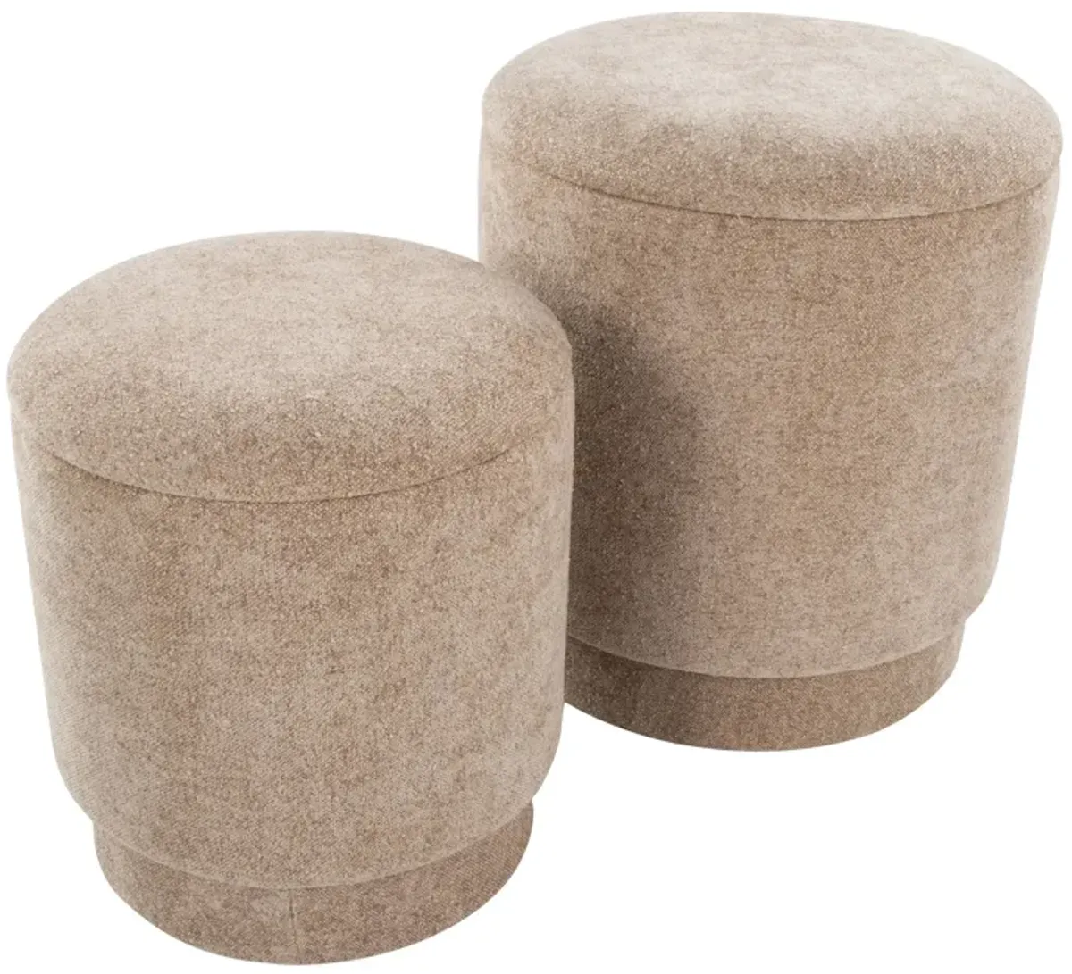 Marla - Upholste Contemporary Ottoman Set