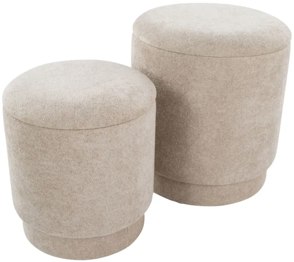 Marla - Upholste Contemporary Ottoman Set