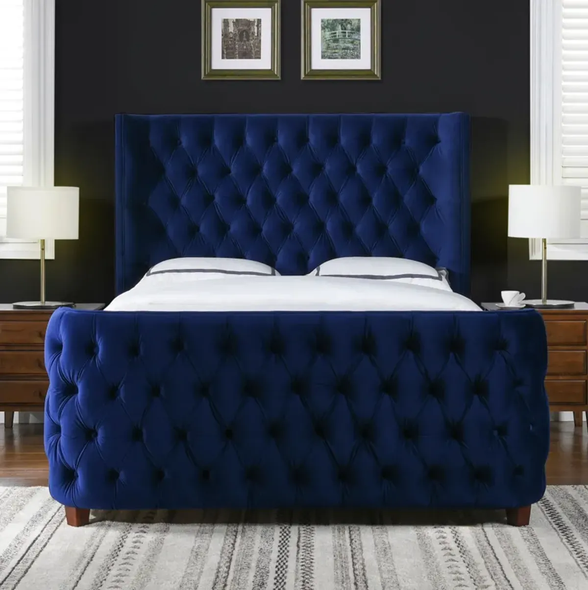 Brooklyn - Tufted Panel Bed Headboard And Footboard Set