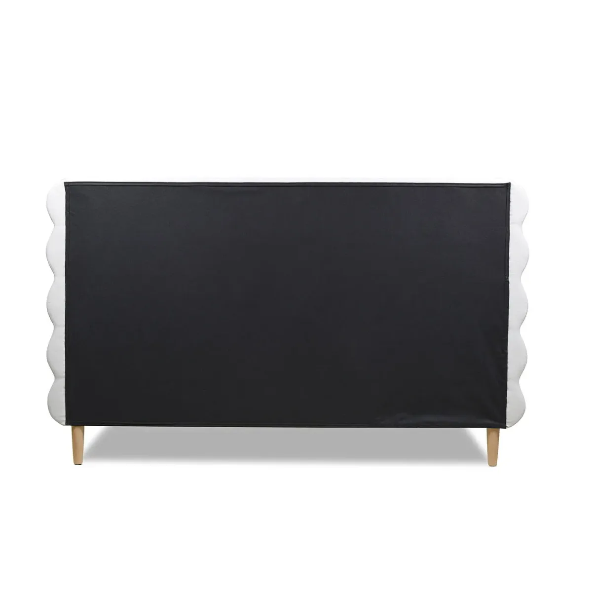 Stockholm - Modern Wavy Headboard Platform Bed