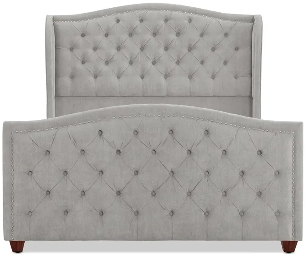 Marcella - Upholstered Shelter Headboard Bed Set