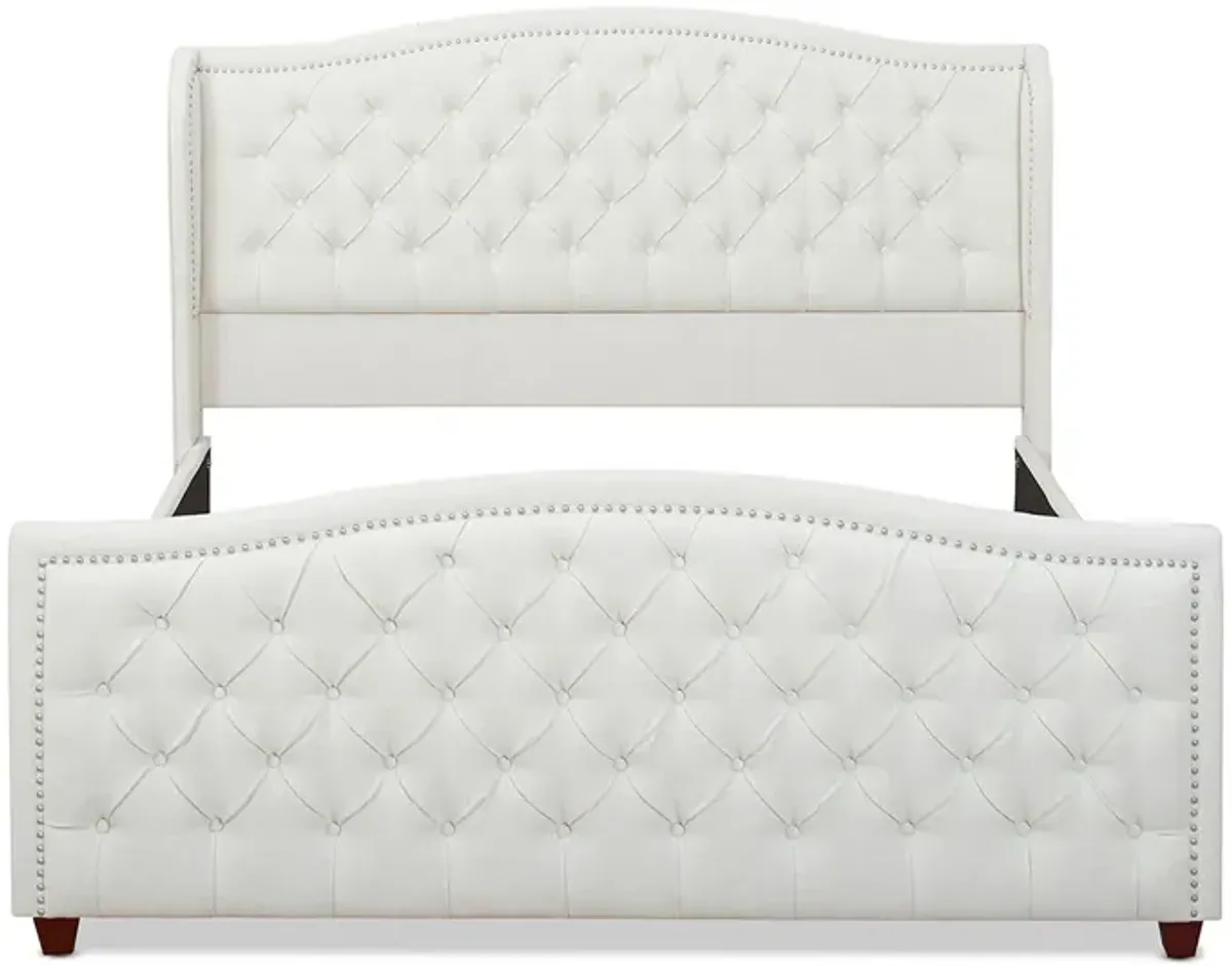 Marcella - Upholstered Shelter Headboard Bed Set