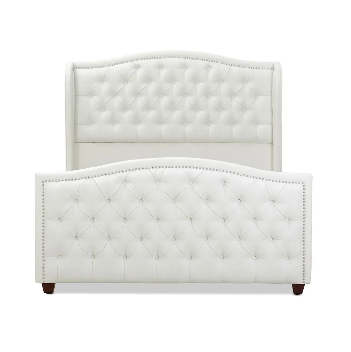 Marcella - Upholstered Shelter Headboard Bed Set