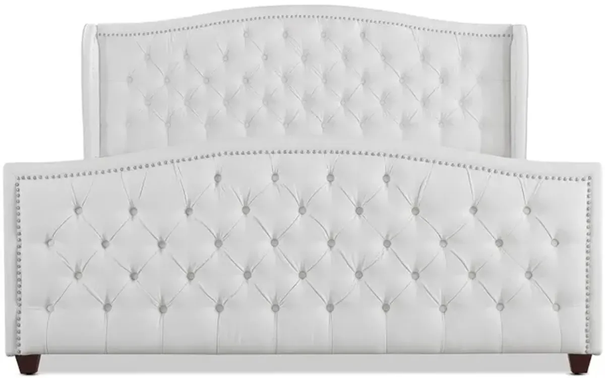 Marcella - Upholstered Shelter Headboard Bed Set