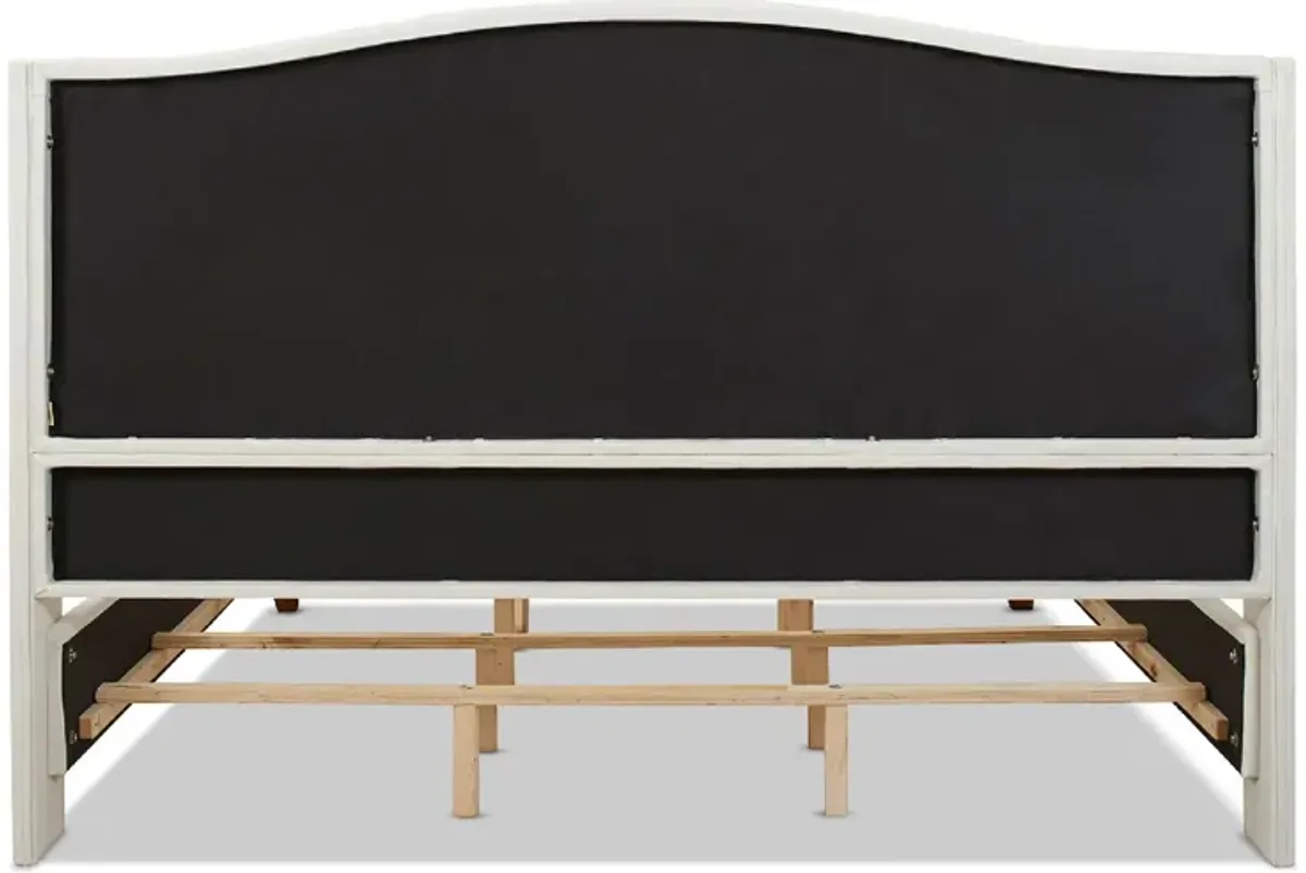 Marcella - Upholstered Shelter Headboard Bed Set