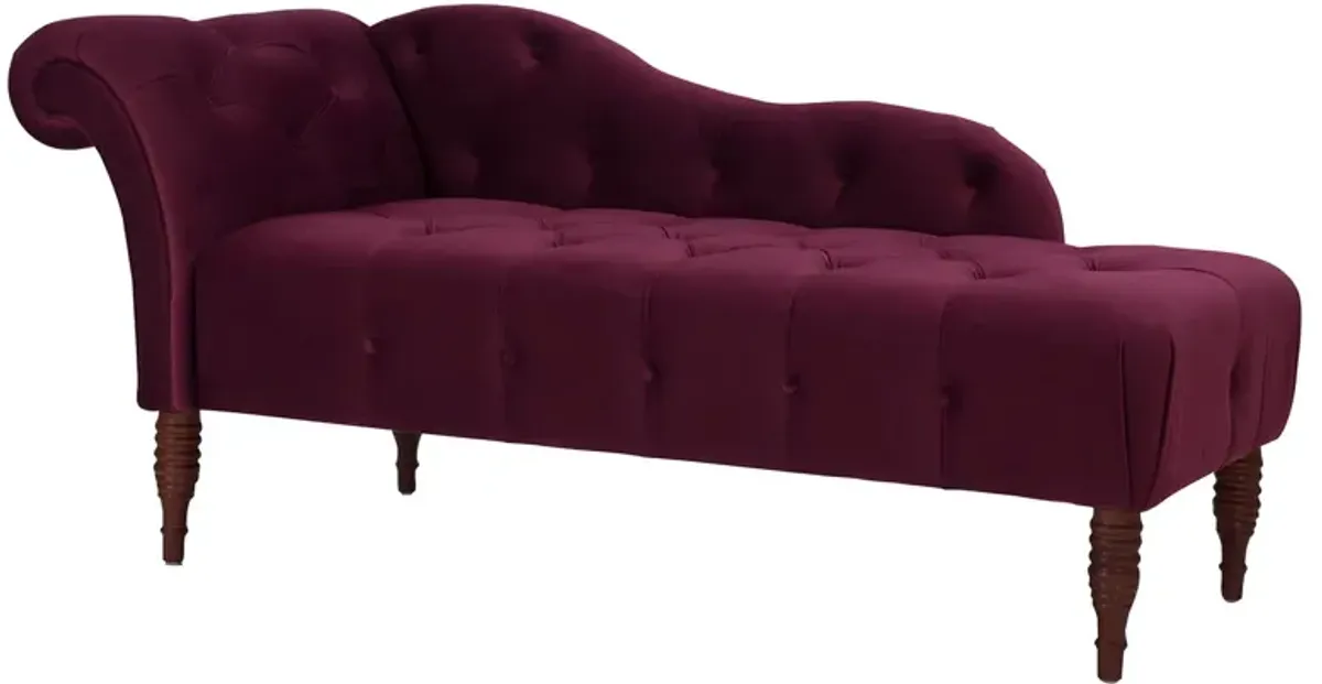 Samuel - Tufted Roll Arm Chaise Lounge