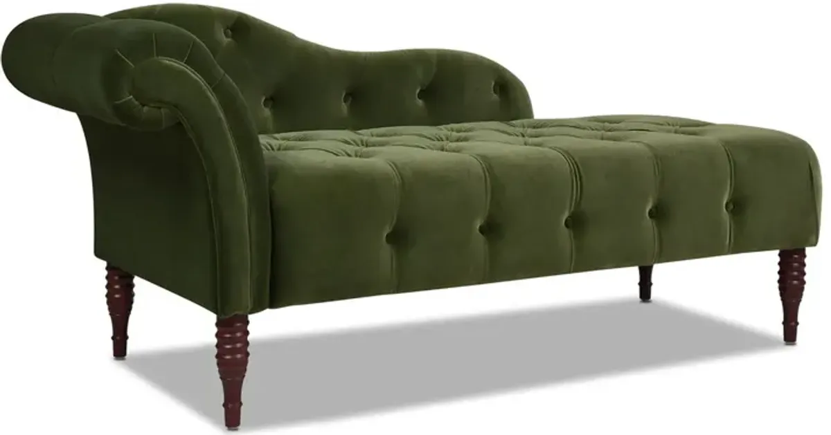 Samuel - Tufted Roll Arm Chaise Lounge