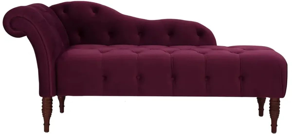 Samuel - Tufted Roll Arm Chaise Lounge