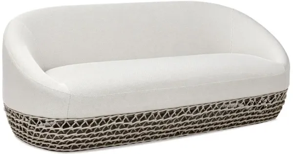 Willow - Upholstered Patio Deep Seating Sofa Axroma Olefin - Wheat Beige