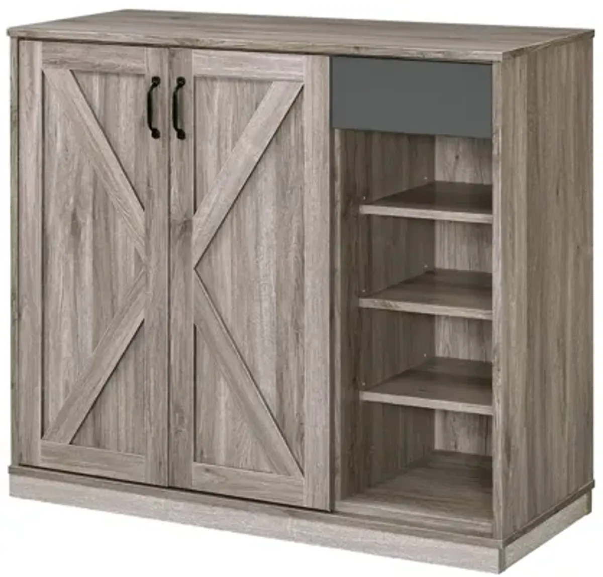 Toski - Shoe Cabinet - Rustic Gray Oak